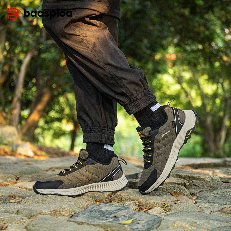 Climbing Shoe Beginner - Baasploa Erkekler yürüyüş ayakkabıları Marka Yüksek