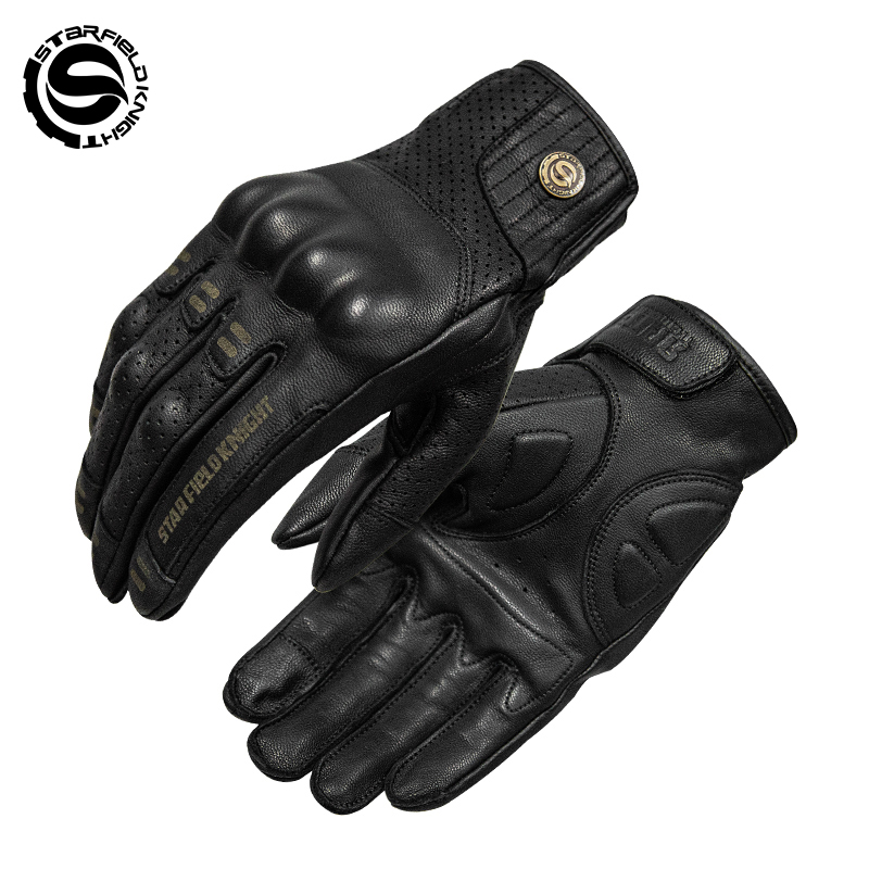 Horse Riding Glove - SFK Gerçek Keçi Derisi Siyah Motosiklet