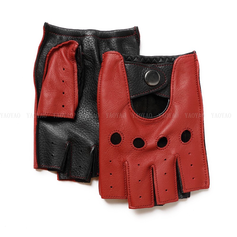 Horse Riding Glove - Bahar Erkek100% Saf Gerçek Deri Yarım